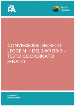 9_conversione DL n.4-2015_testo coordinato_senato_25-02-2015