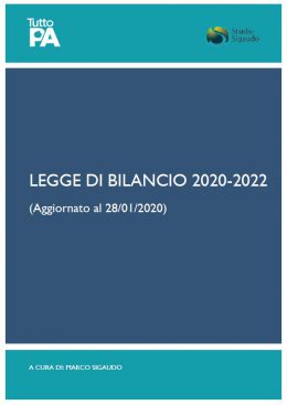 Legge di bilancio 2020 - aggiornamento