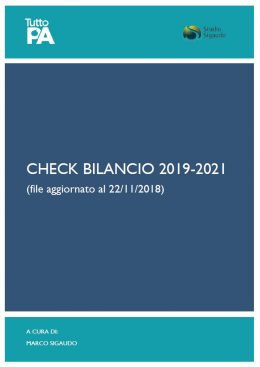 check bilancio 2019-2021